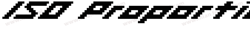 ISO Proportional字体转换